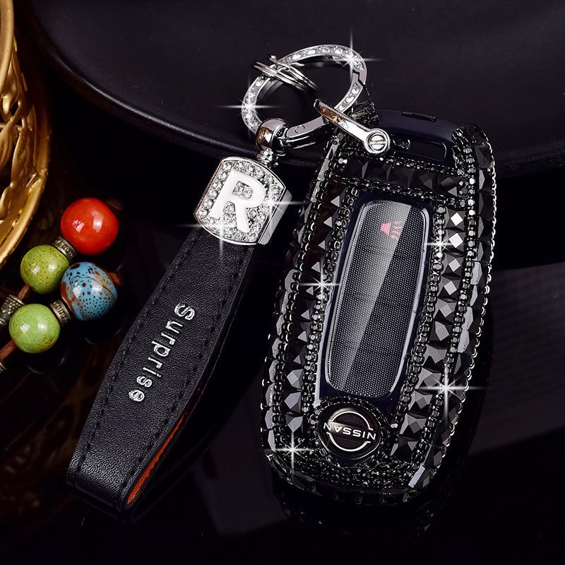 Nissan 14th Gen Sylphy, Qashqai, Teana, X-Trail, Tiida, Murano, Terra Car Key Diamond Cover for Women