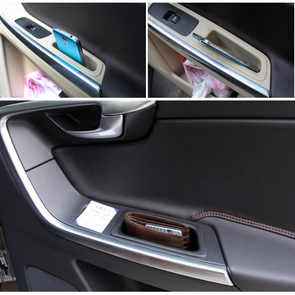 

Автомобильный ящик для хранения, держатель для телефона, подставка, дверная бочка для хранения для Volvo xc60, автомобильный органайзер, контейнер для укладки, уборка