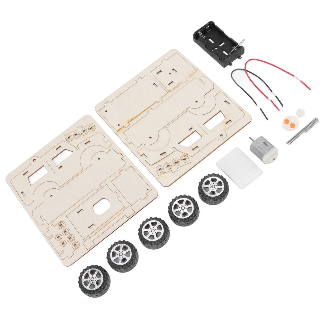 Electrric Model Building Cars DIY Construction Cars Toys Wooden Mechanical Model Cars Kits DIY STEM