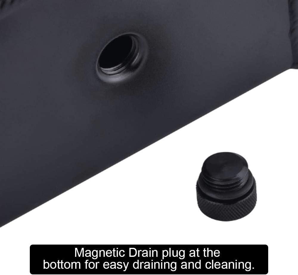 Universal 1L Alloy Engine Oil Fuel Gas Catch Can Breather Tank Bottle Coolant Radiator Overflow Tank