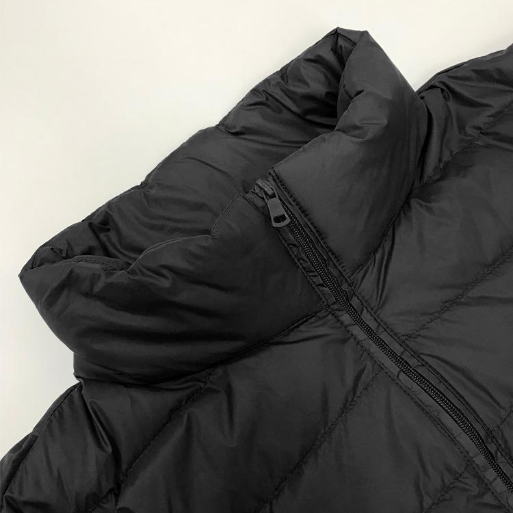 Męska lekka kurtka puchowa ze stójką, 90% puchu, styl koreański, plus size