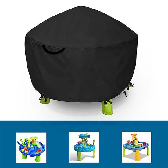 Water Table Cover Drawstring Design Waterproof UV Resistant Simple Installation Outdoor Toys Protective Cover