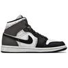 Jordan Air Jordan 1 Abrasion Resistant Mid Top Vintage Basketball Shoes Women's Black White Brown DV0991-101(Team96-S-BOX)