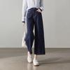 SOFSIL 2026 Spring Relaxed High-Waist Wide-Leg Cropped Jeans