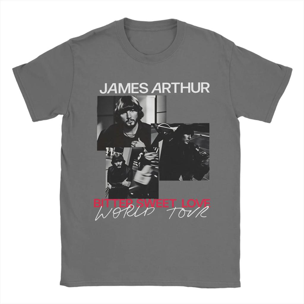 Summer James Arthur World Tour Trending T Shirts 100 Cotton Tee Shirt for Unisex Women Y2K Retro Big Size Short Sleeve Clothing
