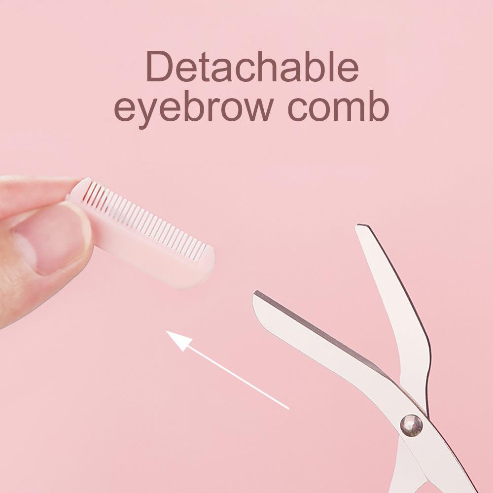 GECOMO Eyebrow Trimming Set Anti-scratch Eyebrow Scraping Blade with Eyebrow Combe