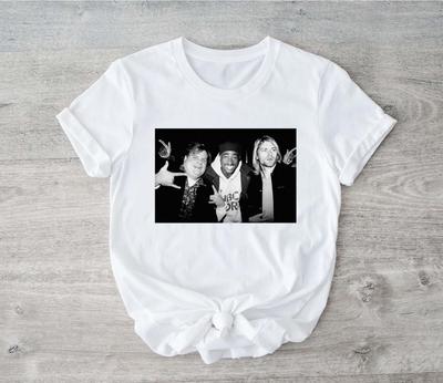 Retro Chris Farley Tupac Shakur und Kurt Cobain Party-Shirt