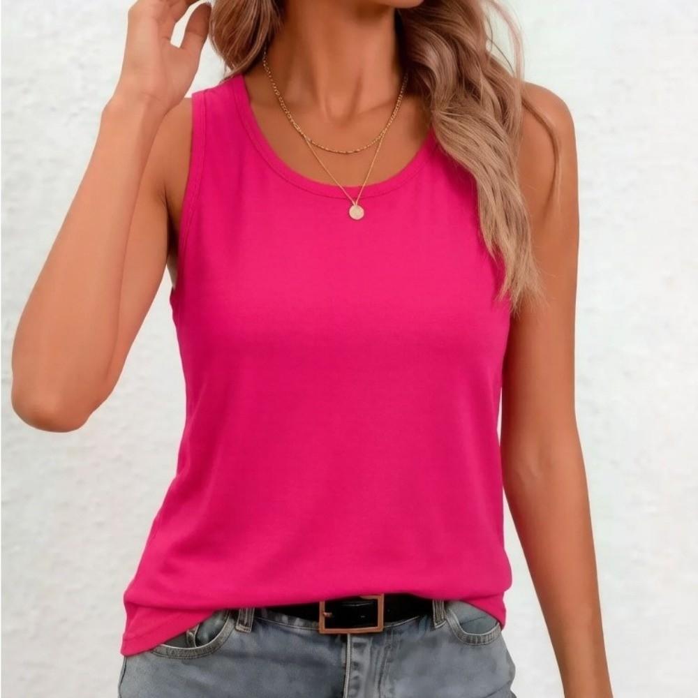 Breathable Women's Tank Top Sleeveless Slim Fit Cami Trendy Vest Top Running