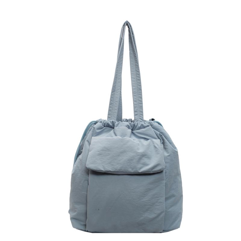 Unique Single Shoulder Cord Bag for Ladies  High Capacity  Leisure Time  3D Pocket  Versatile Bag  Simple  Solid Color  New