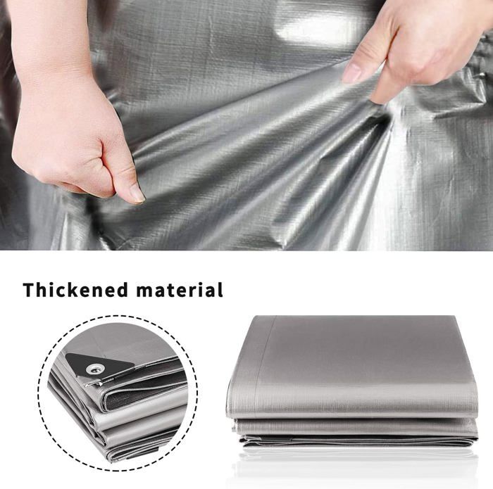 Bache, Bache de Protection, Bache avec Oeillets, Bache de Protection, Indéchirable Bache Protection 3m X 4m