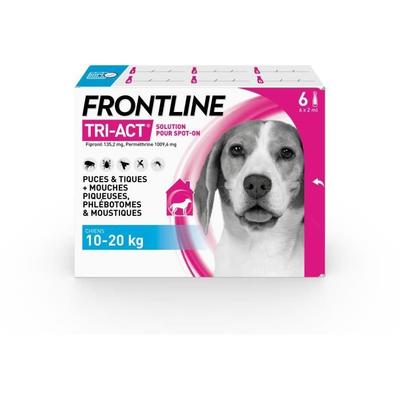 Frontline Tri-Act Dog - Flea and Tick Repellent for Dog M - 10-20kg - 6 Pipettes