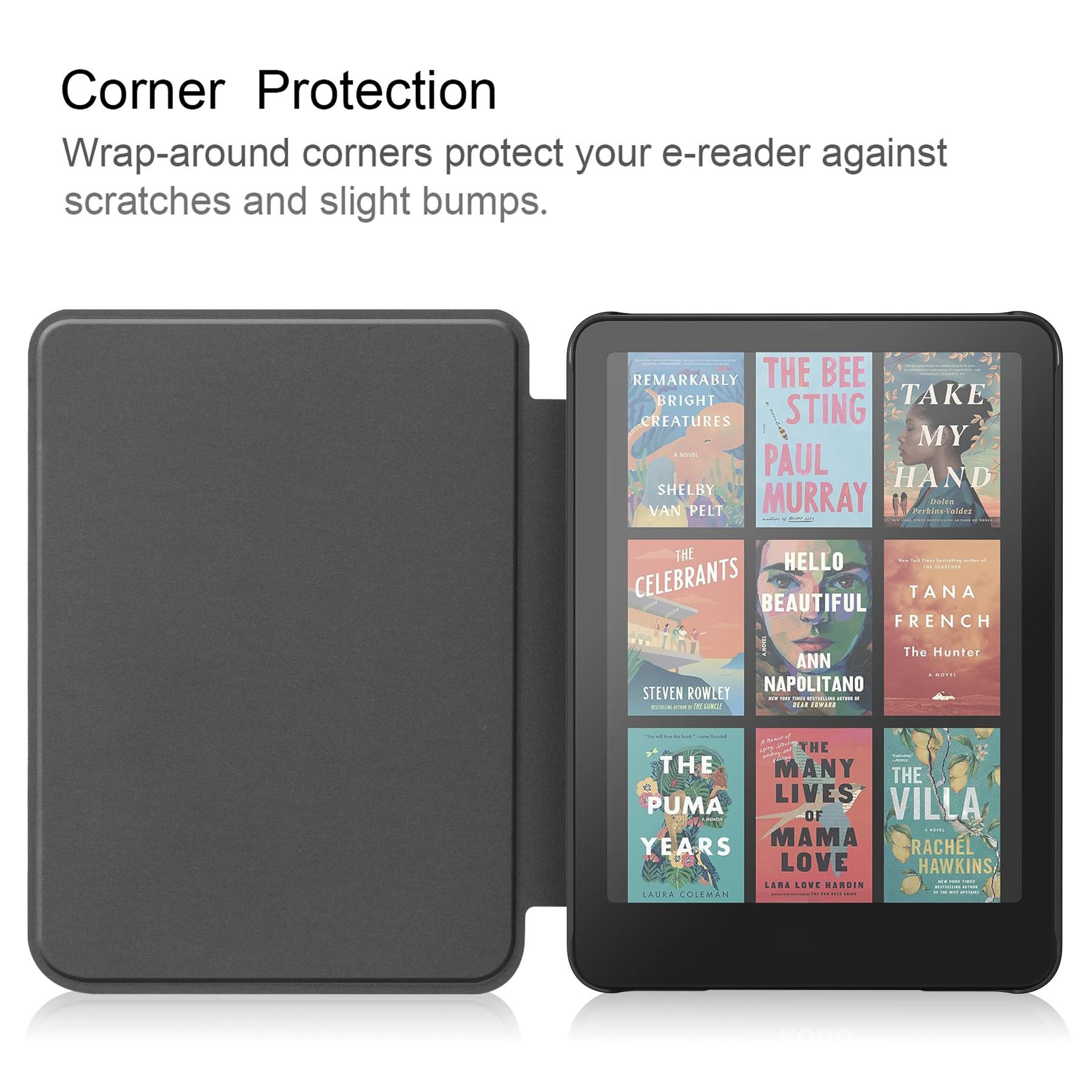 

For Amazon Kindle Paperwhite (2024) Case PC+PU E-Reader Cover Support Auto Wake/Sleep Blackish Green