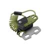 TANAX MF-4776 Motorcycle Anti-Theft Helmet Wire Lock Handle Clamp Mounting Coil Olive 3 Digit Dial Lock 1000m