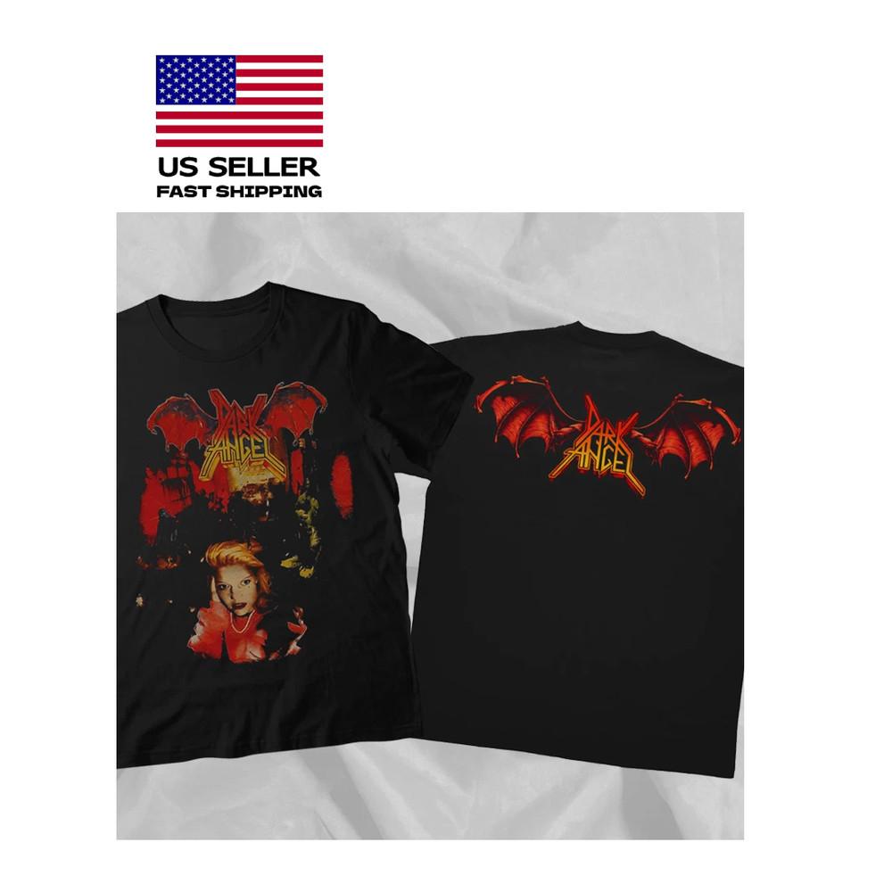 Hot New Dark Angel Leave Scars 90s Vintage Rare Double Sided Unisex T-Shirt XXXXL