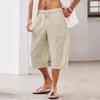 European and American Men's Cotton-Linen Multi-Pocket Beach Shorts (2024 Edition)