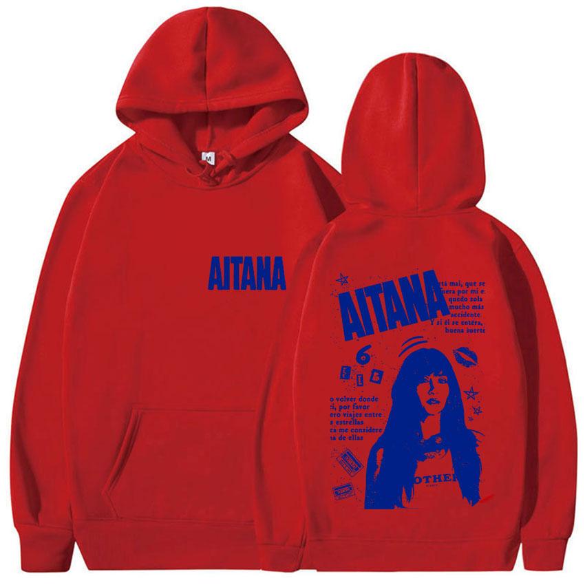 Sångerskan Aitana Metamorfosis Album Turné Fans Hoodie Män Kvinnor Vintage Mode Sweatshirts Hip Hop Oversized Långärmad Huvtröja