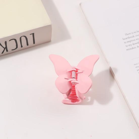 2Pcs Butterfly Hairpins Hair Accessories 2.64" Claw Clips for Women,Glossy Hair Clips for Thick or Thin Hair, Cute Girls' Hair Clips