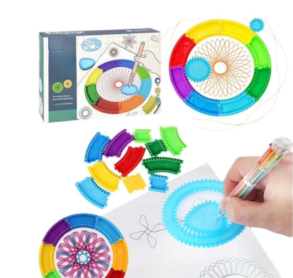 High-Quality Funny High-Quality Spirograph High-Quality Drawing Play sets Collection kit Interlocking High-Quality Gears High-Quality & High-Quality