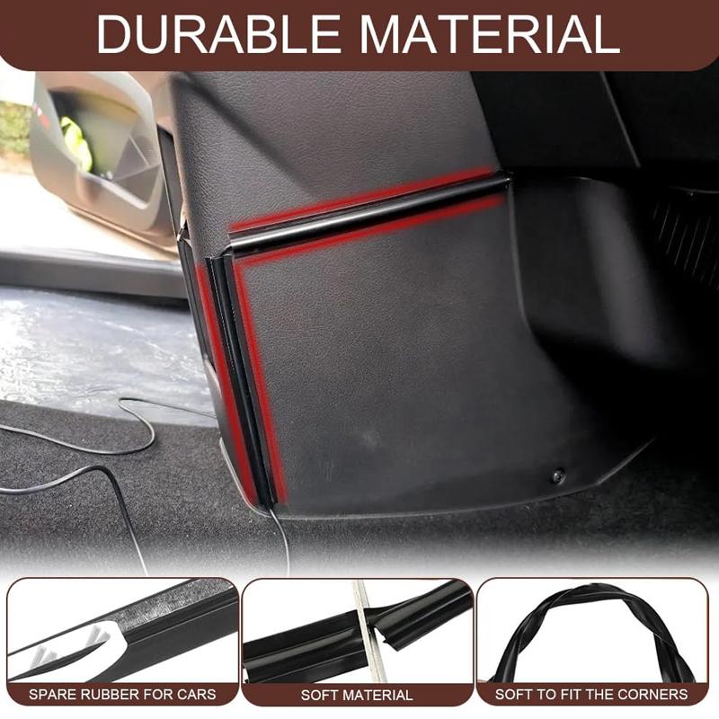 4PCS Car Concealed Wire Cover Management Automotive Power Cord Cover Adhesive Cable Hidden PVC Auto Split Sleeving Wire Cord