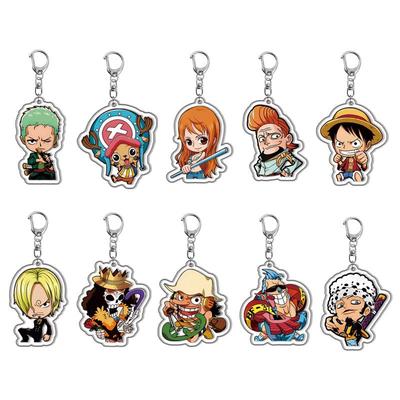 Acrylic Keychain One Piece Luffy Roronoa Zoro - Related Bag Charms and Keychains