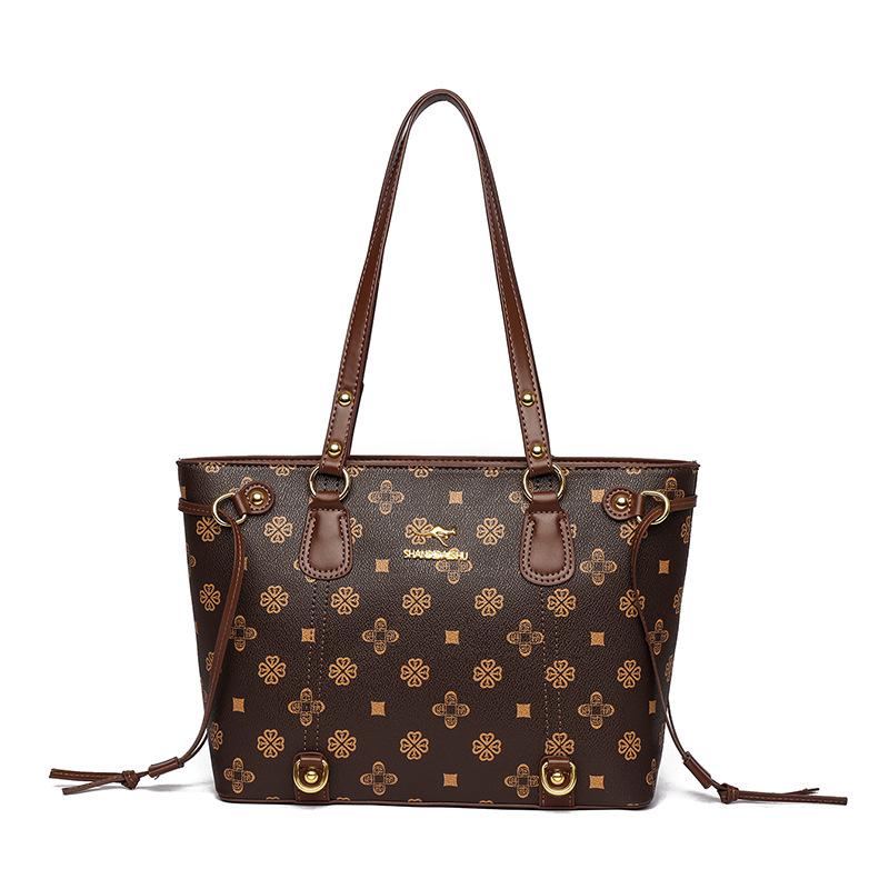 2026 Women's High-End Cross-Border Fashion Tote: Large-Capacity Commuting Shoulder Bag