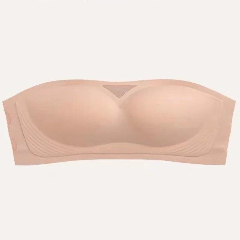 Dámské sexy podprsenka bez ramínek protiskluzová pevná neviditelná podprsenka push up bezdrátové bezešvé spodní prádlo bez ramínek spodní prádlo bralette