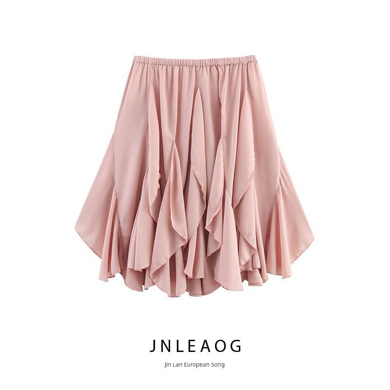 Jnleaog Spring New Arrival Women's Clothing Fashion Style French Fashion Design Laminated Decoration Skirt 2998328