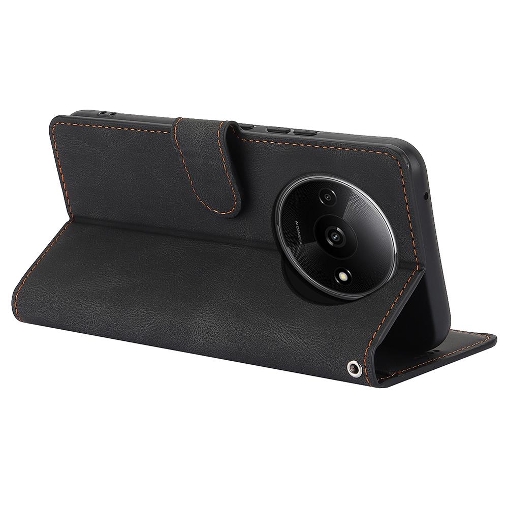 For Xiaomi Redmi A3/Poco C61 4G Cell Phone Cases Magnetic Clasp Leather Stand Cover