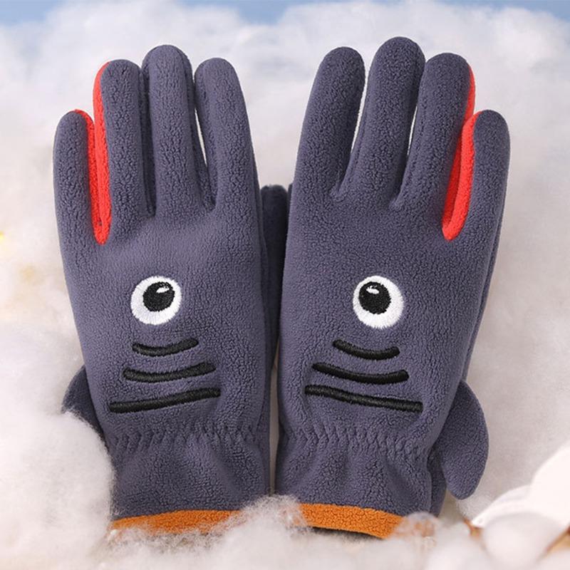 

Детские мужские и женские бархатные осенне-зимние австрийские бархатные студенческие перчатки для верховой езды, приятные к коже, для улицы, теплые и ветрозащитные, милые мультяшные One Size