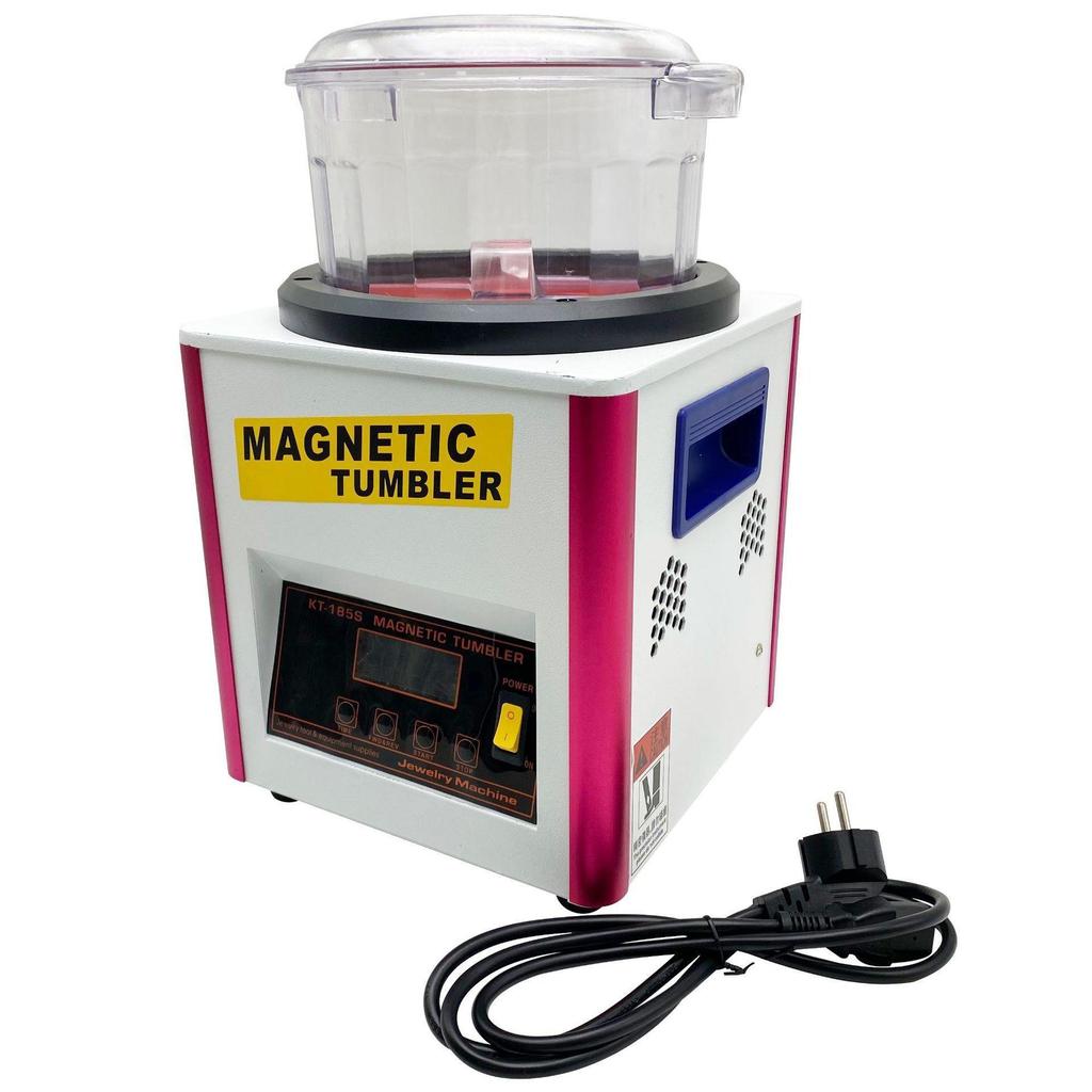 KT185 Magnetischer Polierer für Rost, Entgraten, Schmuckreinigung, Fleckenentfernung und Präzisionsmetallschleifen und Polieren