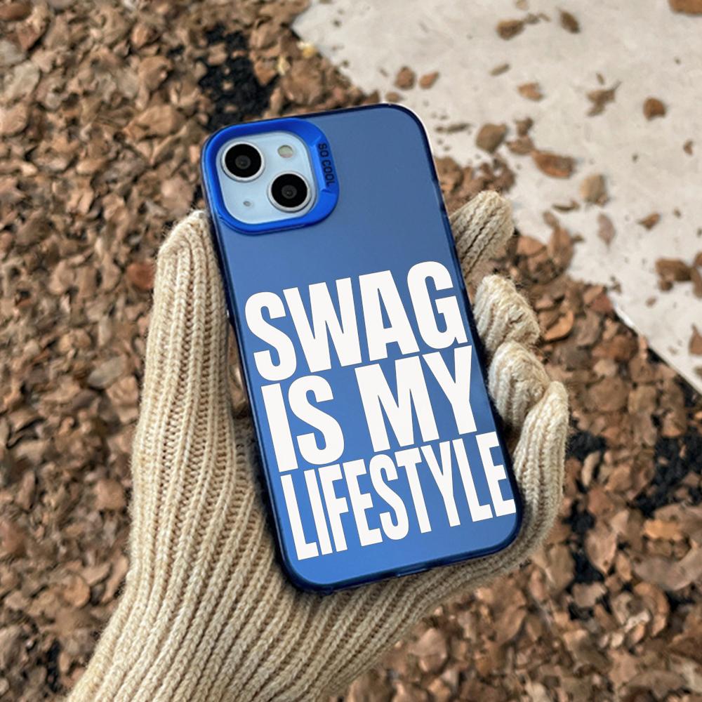 Hip-hop Swag logo lifestyle moda Custodia per Telefono Per lMDColor Guscio Argento Per lPhone 17 16 e 15 14 13 12 11 Pro Max Plus