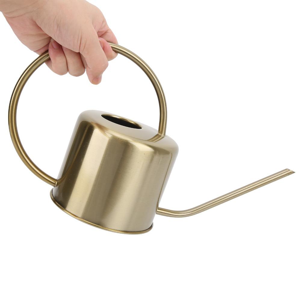 Long Spout Watering Can Gold Plant Watering Can Durable Decorative Watering Can  For House Plants