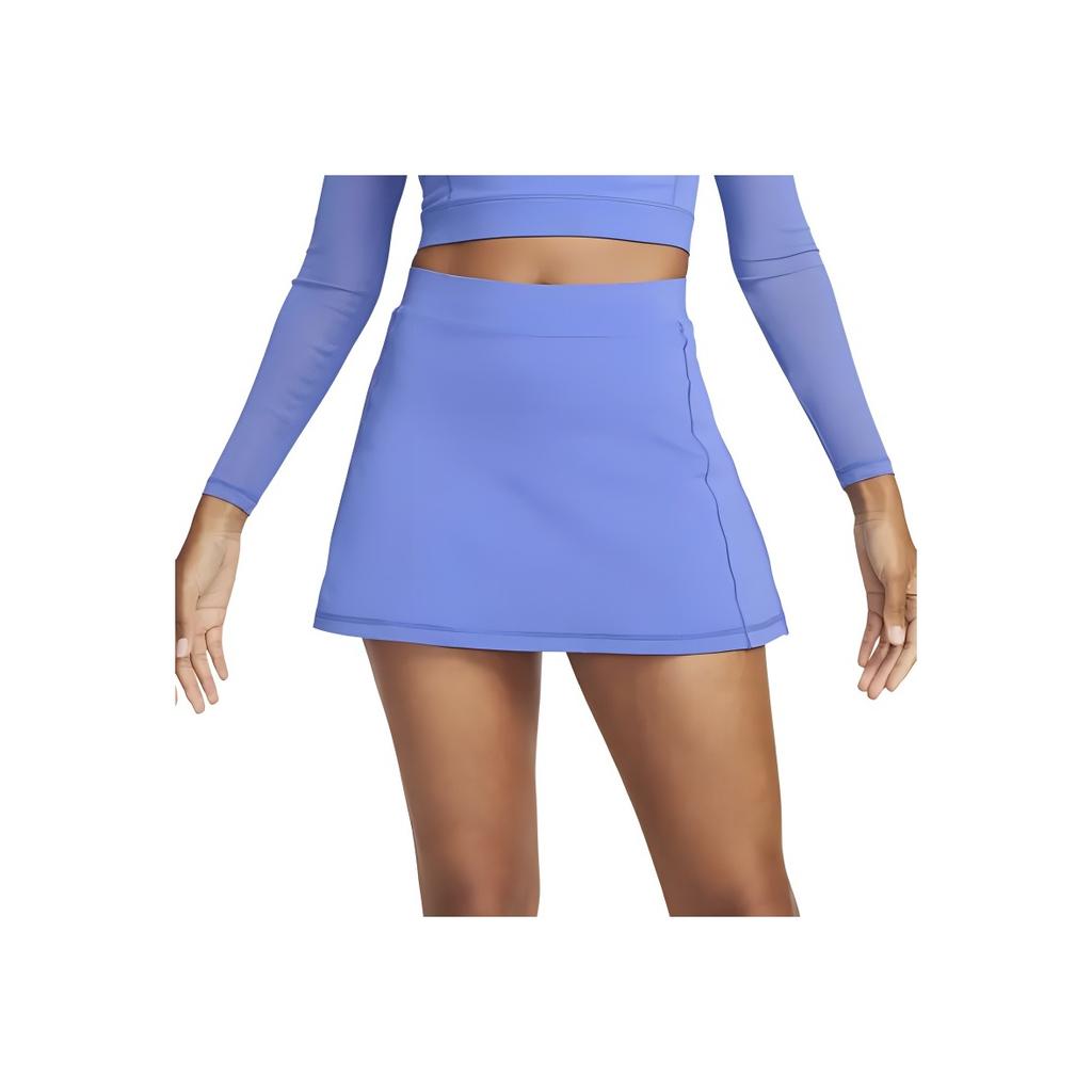 Nike Dri-FIT High-Waisted Zippered Fitted Casual Skirt Women Skirts Blue FB5685-413