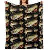 Mary Tracy - Walleye, Pike and Bluegill Throw Blanket Loose Stuffeds Kid'S Soft Plush Plaid Blankets