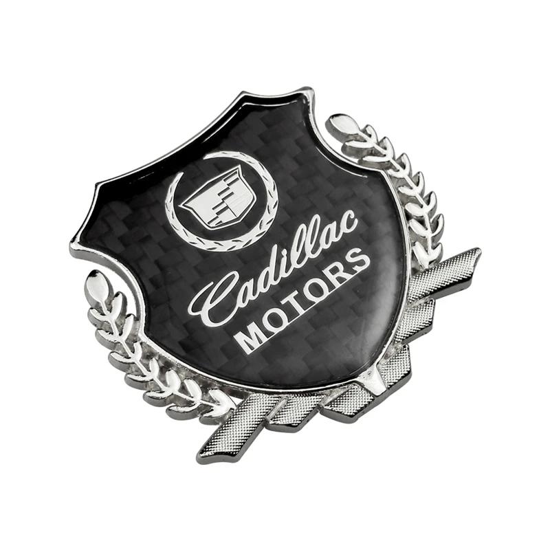 Carbon Fiber Badge for Cadillac Escalade CTS ATS SRX Deville BLS XT4 XT5 XT6 STS XTS SLR XLR CT4 CT5 CT6 Car Side Window Emblem