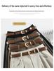 2026 Autumn/Winter Velvet High-Waisted Woolen Wide-Leg Floor-Length Pants for Women