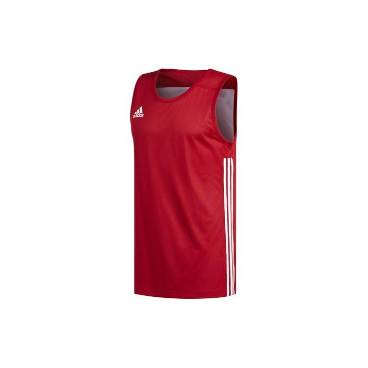 adidas Knitted Breathable Basketball Vest Men  Red White  Men s DY6595 XL