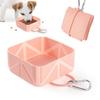 Food Grade Portable Dog Feeder Anti Slip Cat Food Container Lightweight Folding Pet Bowl  For Dogs