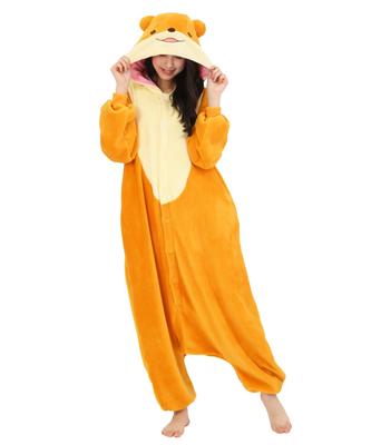 [SAZAC] Fleece Tier Kigurumi Kostüm für Erwachsene, Unisex, Asiatischer Zwergotter, Kotsun