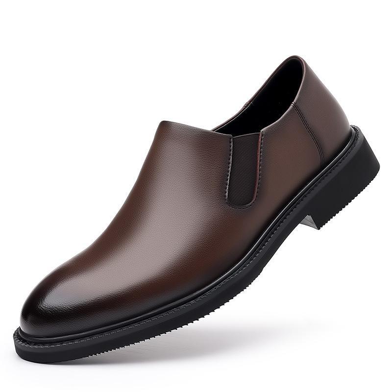 Zapatos de Cuero Slip-On de Otoño para Hombre 2024: Formal, Negocios, Casual, Conducción