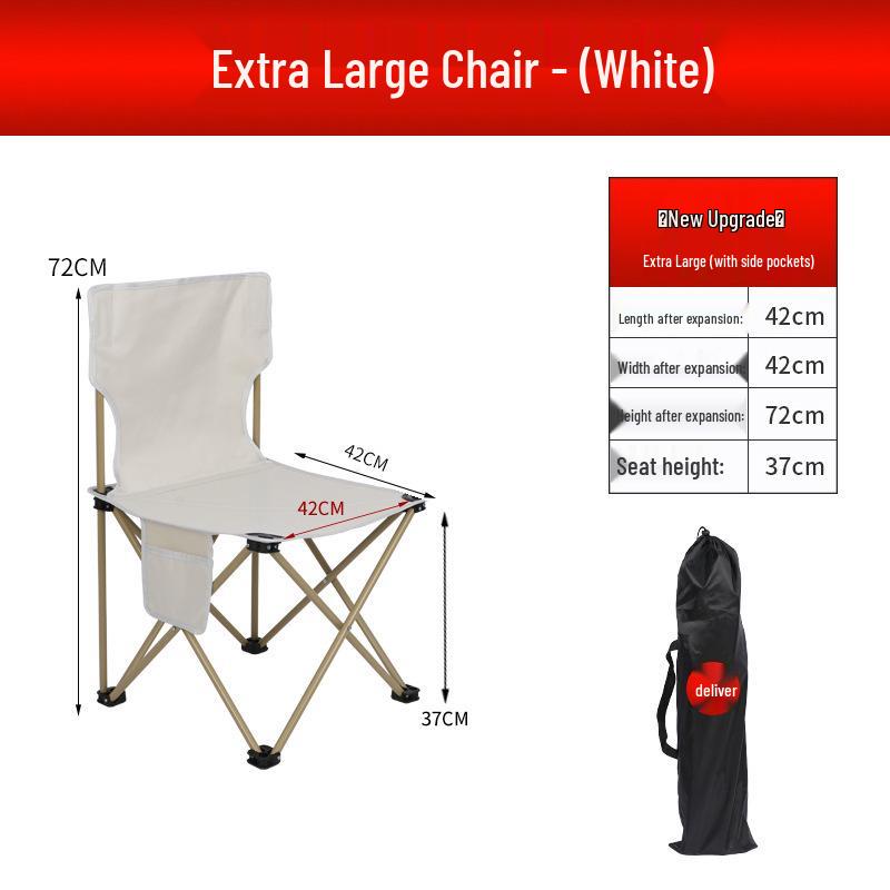 Tragbarer Outdoor-Klappstuhl für Camping, Angeln, Grillen, Picknick und zum Skizzieren