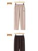 Middle-aged Women's Velvet-Lined Woolen Straight-Leg Pants for Autumn/Winter