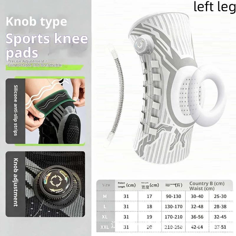 Smart Knob Knee Brace Lateral Stabilizer Patella Gel Pad Compression Support for Meniscus Tear Pain Relief