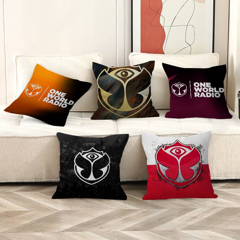 T-Tomorrowlands Music Logo Personalized Pillow Dust Cover Bedroom Kids Party Decoration Pillowcase Birthday Children Gift