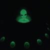 Off the Wall Toys Alien Glow-in-the-Dark UFO Space Ship and Bendable Action Figure Toy