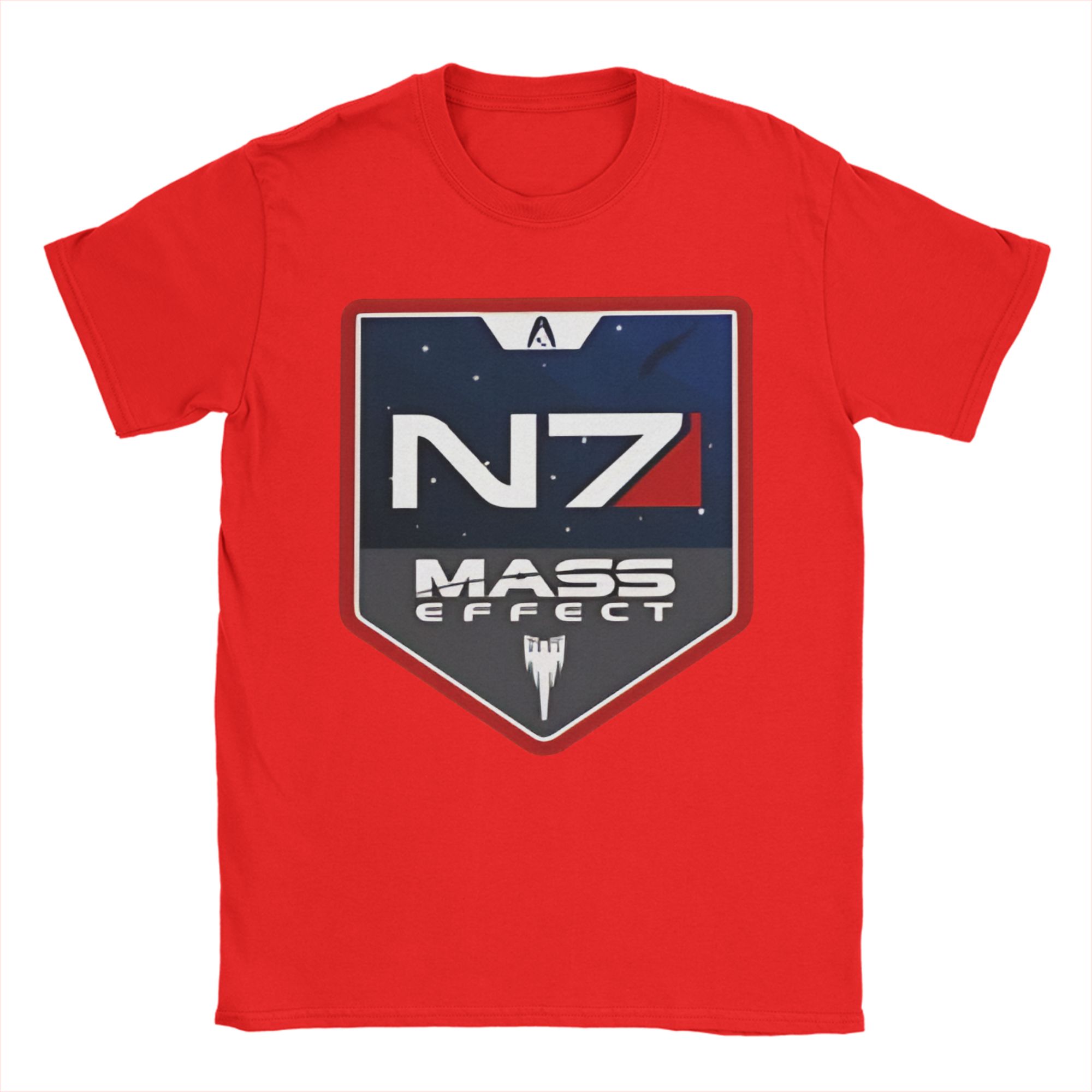 

Mass Effect N7 TShirt Men Vintage TShirts Summer O Neck Harajuku Tee Shirt Casual Oversized Clothes S