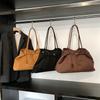 Urban Solid Color Large Capacity Women Casual Suede Tote Bag For Women For Daily Use
