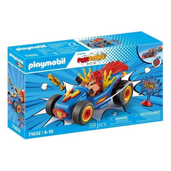 Playmobil 71632 Catcheur et Kart, Funstars, 39 pièces, dès 4 ans