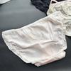 Ladies Summer Sexy Cute High Split Satin Ice Silk Triangle Panties