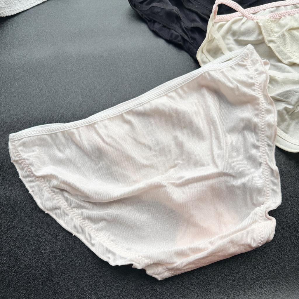 Ladies Summer Sexy Cute High Split Satin Ice Silk Triangle Panties